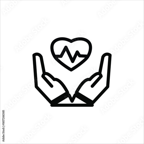 Healthcare Icons. Simple Line Vector Illustration