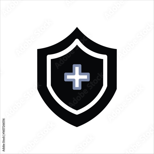 Prevention Healthcare Icons. Simple Solid Vector Illustration