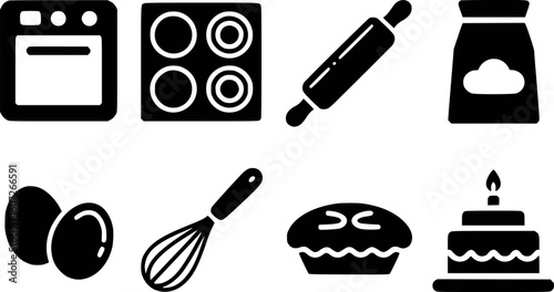 Baking Utensils and Treats Collection oven stovetop