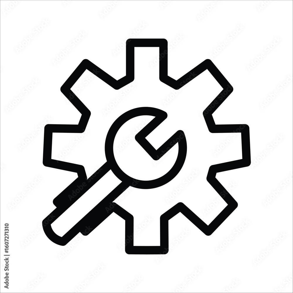 Machinery Factory Line Icons. Simple Line Vector Illustration Machinery Factory Line Icons. Simple Line Vector Illustration