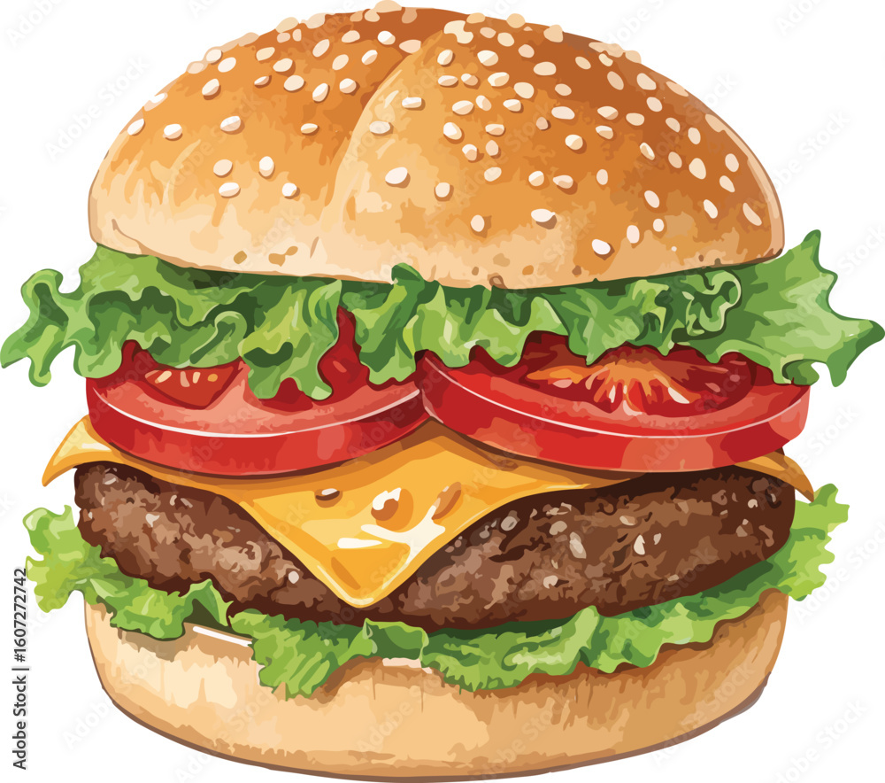 hamburger isolated on white background hamburger isolated on white background