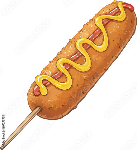 hot dog vector illustration