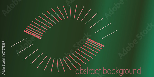 red & green rhythm line dynamic abstract vector background