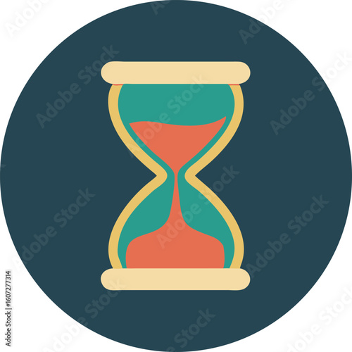 vector illustration of hourglass