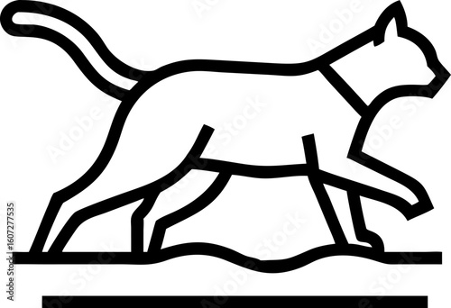 vector illustration of a cat