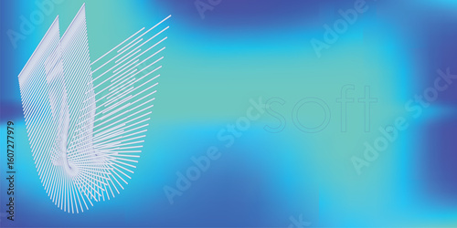  Blurred light fuzz colorful gradient background illustration