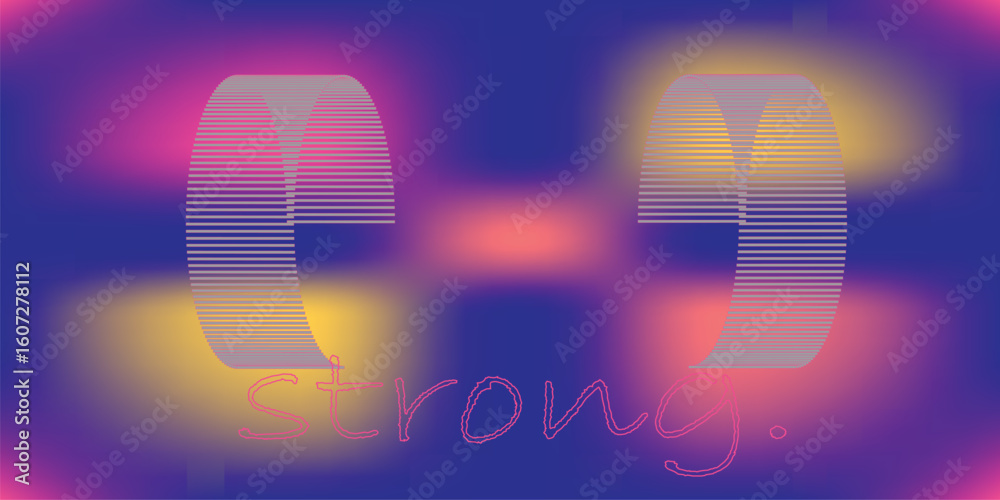 Obraz premium Blurred light strong colorful gradient background