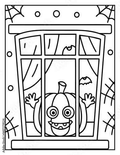 Halloween and Pumpkin Coloring Pages – Fun, Spooky, and Easy Designs for Kids and Adults | Ghosts, Witches, Black Cats, Haunted Houses & Trick or Treat Fun