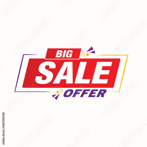big sale offer. offer badge icon