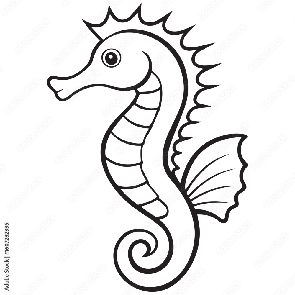 Fototapeta premium Seashore silhouette vector illustration logo sticker design 