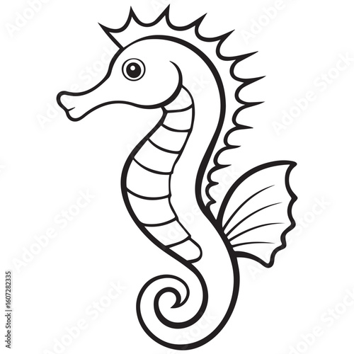 Seashore silhouette vector illustration logo sticker design 