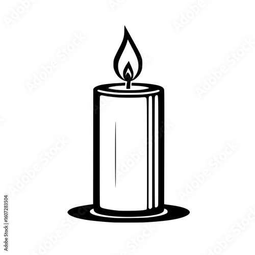 A Vector Icon of Candle