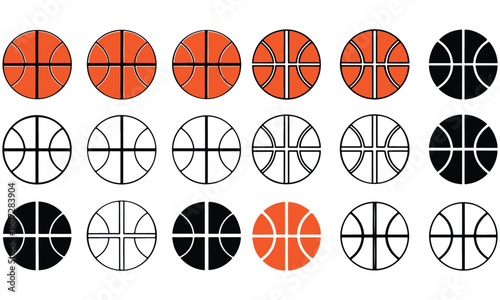Basketball Clipart Bundle – Icons, Players, Slam Dunk, Fire Ball & Vector Sports Art