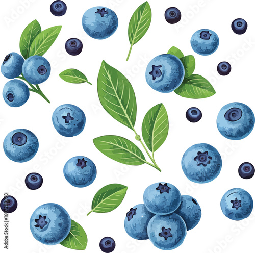 blueberries on a plate