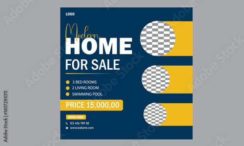house social media post design template