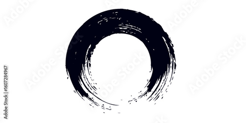 Round brush strokes vector. Painted rounds collection. Grunge text boxes or textured backgrounds