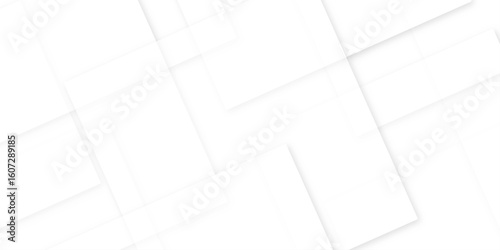 Abstract white and gray technology concept diamond triangle geometric line background. modern seamless business technology concept geometric shapes. squares and triangle with soft shadows as pattern.