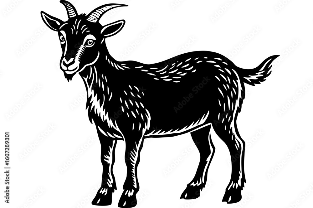 Fototapeta premium goat vector illustration