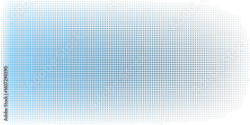 Abstract Halftone Pattern with Blue Gradient Effect in Modern Design