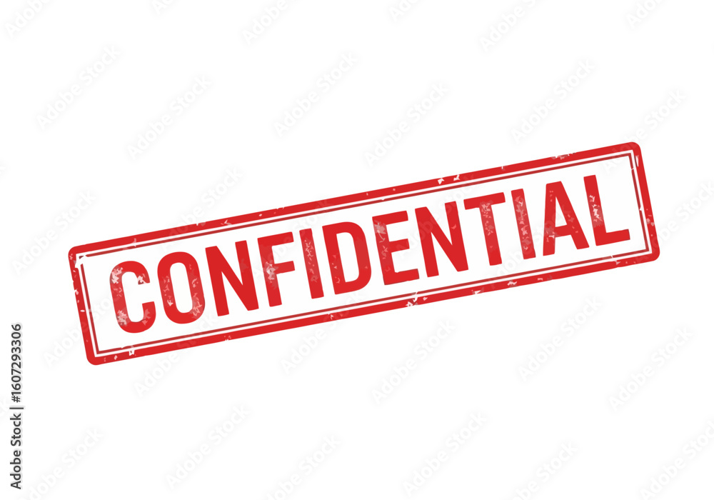 Fototapeta premium Confidential Stamp Secure Information and Privacy Concept