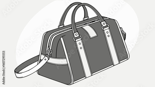 Stylish travel bag featuring sleek lines and a modern design, perfect for on-the-go lifestyles.