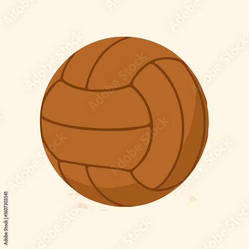 Vintage Soccer Ball Illustration – Classic “Bola de Capotão” Style. generative ai