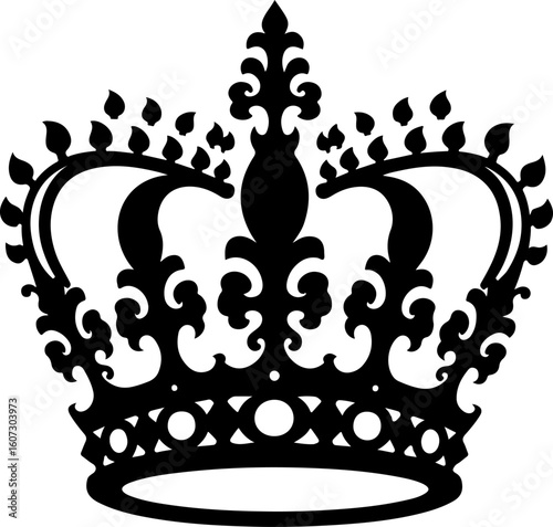 royal crown, laurel wreath, king symbol, queen  vector bundle