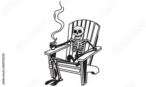 Skeleton Clipart Bundle – Human Anatomy, Smoking Skulls & Artistic Bone Illustrations