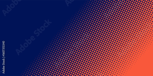 Dotted gradient vector illustration, white and black halftone background, horizontal seamless dotted lines, monochrome dots texture backdrop, retro effect. modern