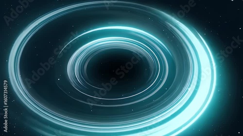 Abstract vortex swirl with glowing core