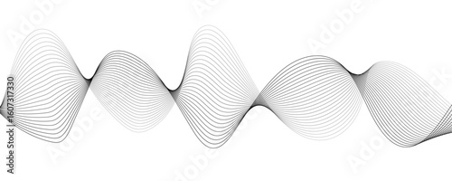 Minimalist Abstract Wavy Line Design – Dynamic Fluid Background with Teal Gradient for Modern Art, Technology.Rhythmically, soundwaves or digital frequency signals. clean, fluid, and contemporary.