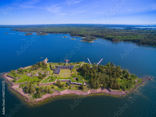 Aerial view of Svartholm fo...
