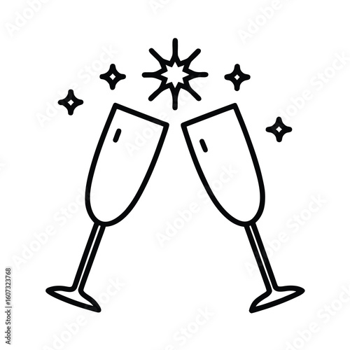two glasses of champagne