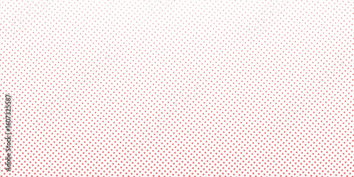 Modern vector Color Halftone Dots Pattern Retro Pop Art Comic Print Close Up Wallpaper Overlay Texture on Transparent Background