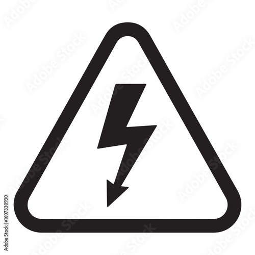 High Voltage Danger Sign A Stark Warning Symbolizing Potential Electrical Hazards A Safety Reminder for Caution and Awareness