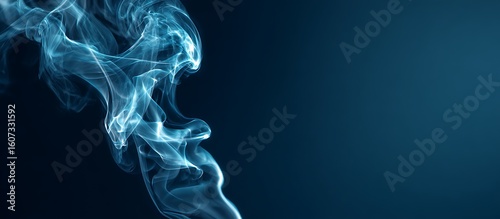 smoke on black background