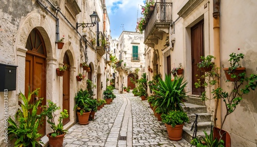 Picturesque Italian alleyway