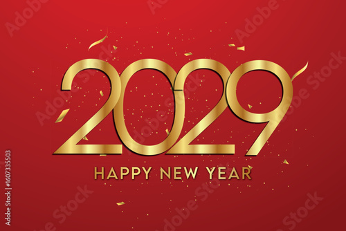 Happy New Year 2029 Celebration	