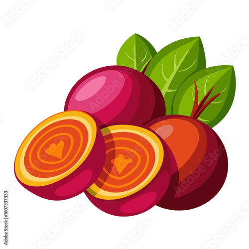 vector illustration of an orange fruit