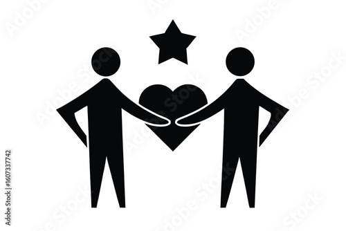 altruism vector icon