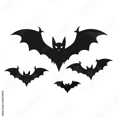 halloween bat and bats