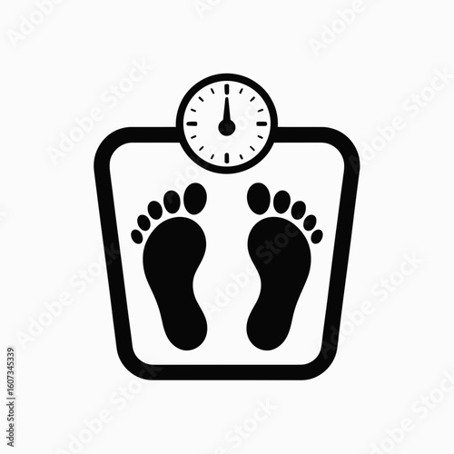 weight scale with measuring tape