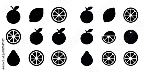 Citrus Icons Grid