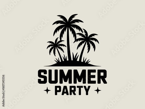 vector illustration of a tropical island