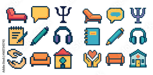 Mental Health Pixel Icons