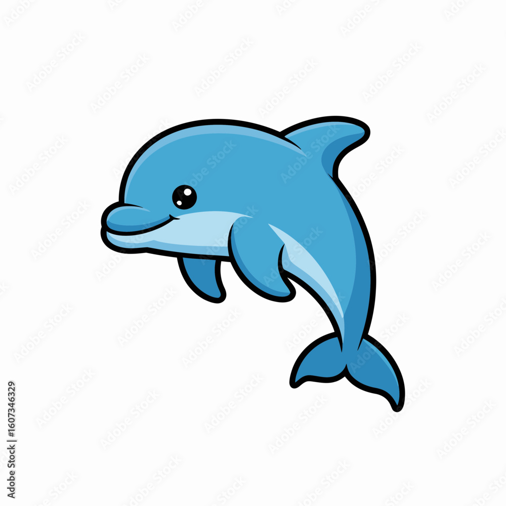 Fototapeta premium dolphin isolated on white