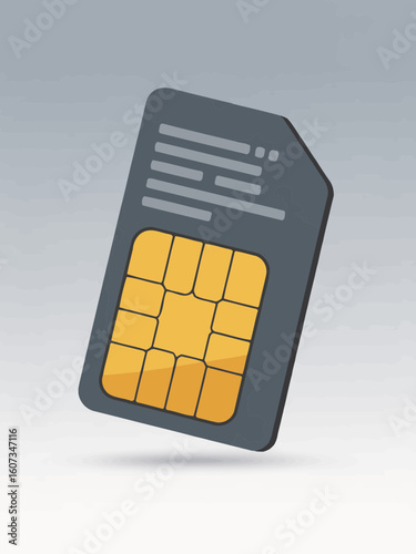 sim card isolated on white