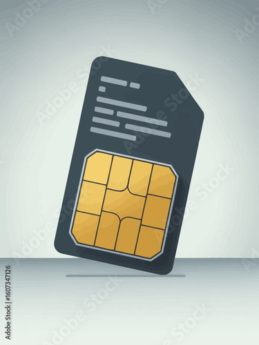 sim card isolated on white