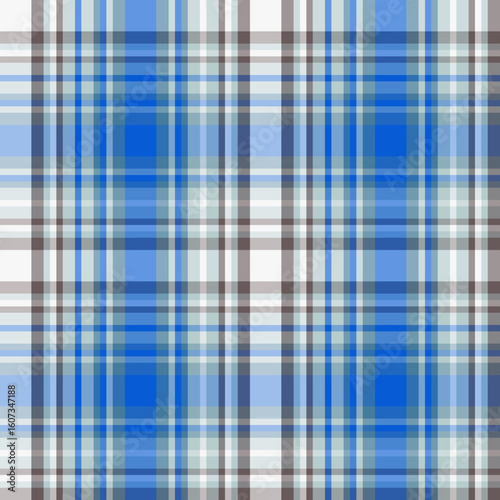 Bright blue plaid pattern