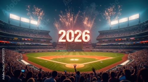 Excitement fills packed baseball stadium as 2026 approaches with cheers for upcoming sports events